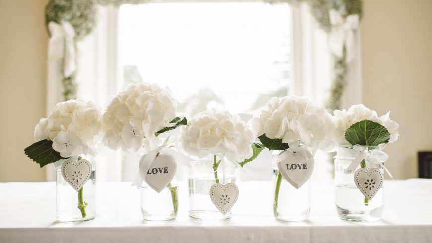 Decorazioni di fiori per matrimonio