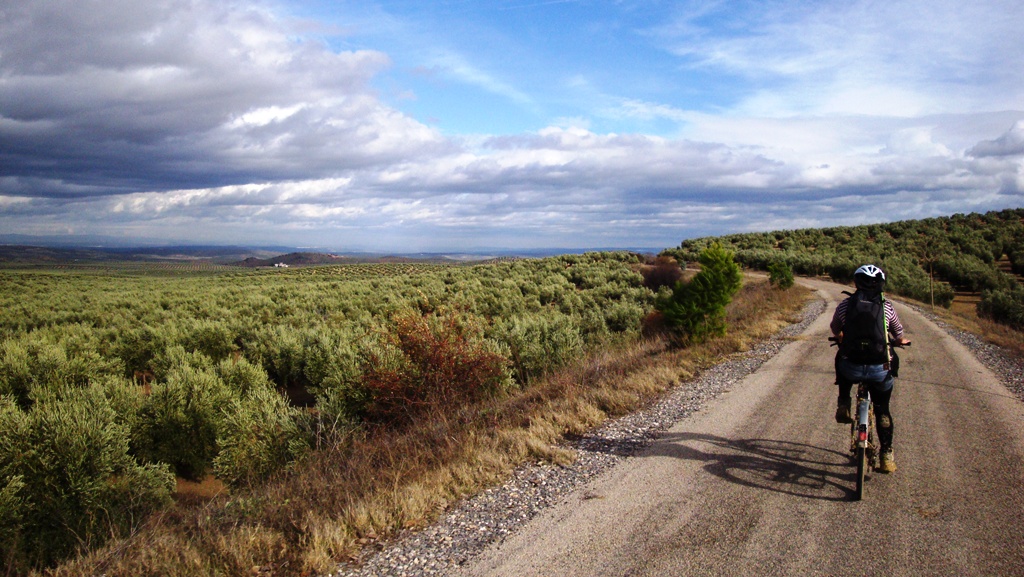 Strada verde dell'olio della Spagna