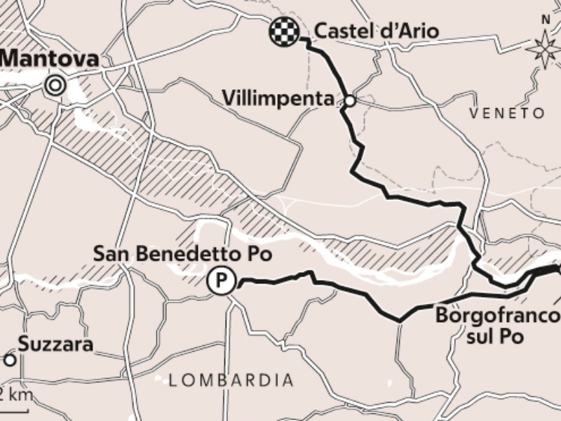 Cartina geografica città della bassa Lombardia