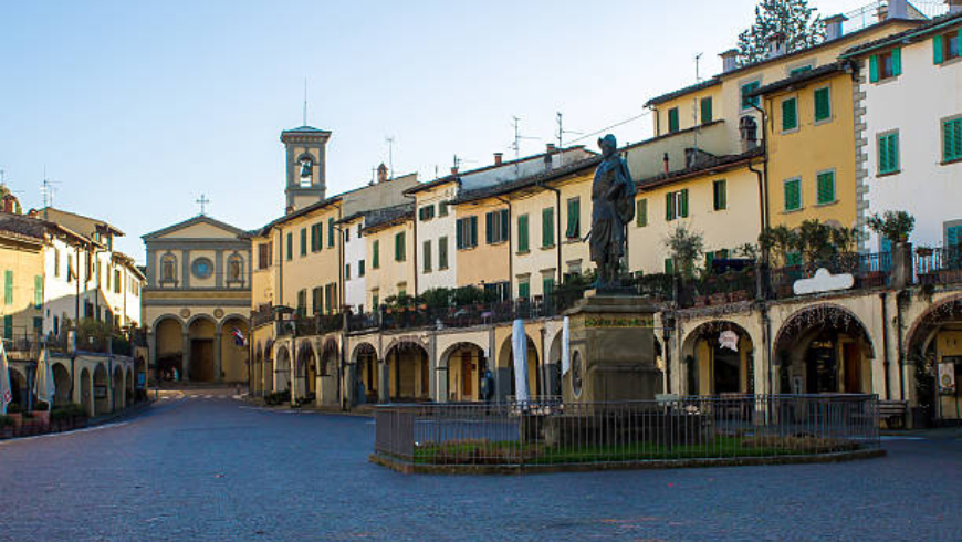 Il centro storico di Greve in Chianti.