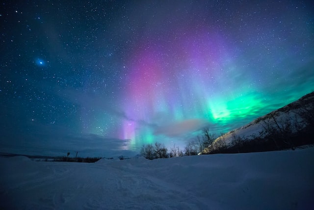 Aurora Boreale al Circolo Polare Artico