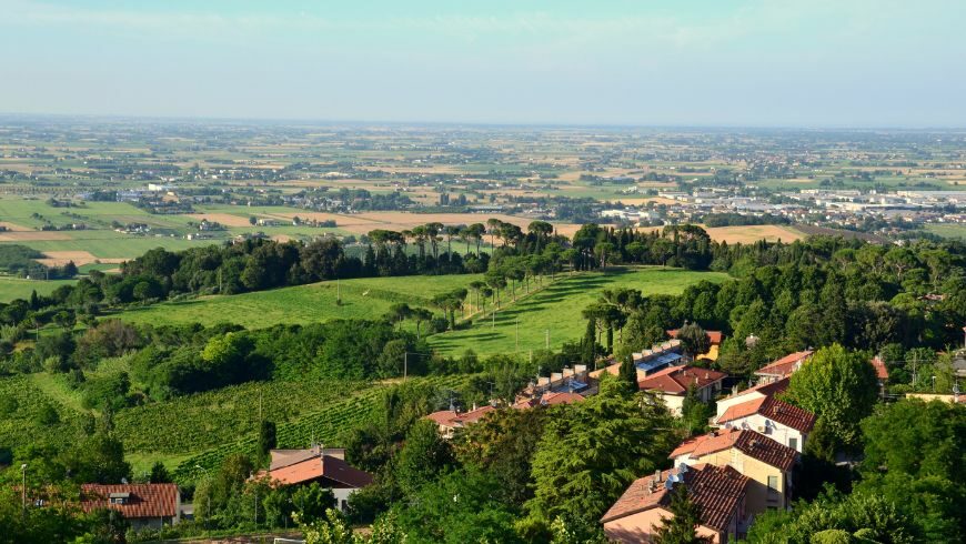 Bertinoro, raggiungibile in bici da Forlì