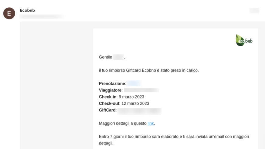 Presa-in-carico-Rimborso-Giftcard-Ecobnb-silvia-ombellini-gmail-com-Gmail