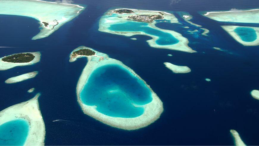 Maldive, Atolli visti dall'alto