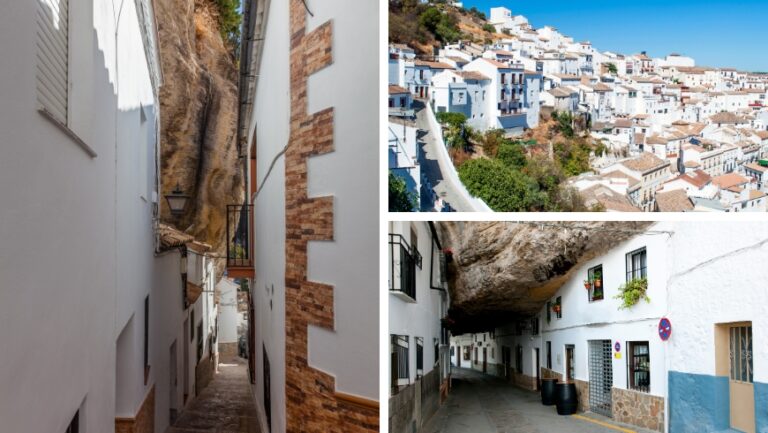 Las casas de Setenil de las Bodegas, enclavadas en las rocas naturales