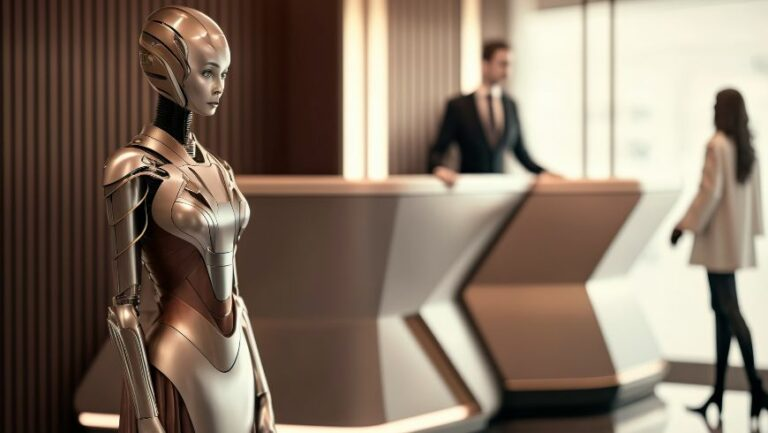 Un robot, utilizzato negli ultimi anni per l'accoglienza degli hotel di lusso