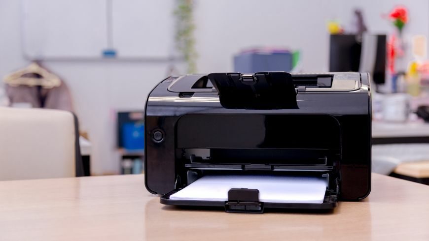 Una stampante, che in un ufficio green dev'essere utilizzata solo se veramente necessario.