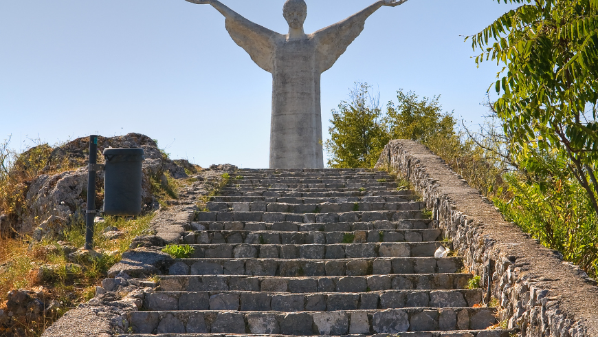 La statua del cristo rendentore a maratea