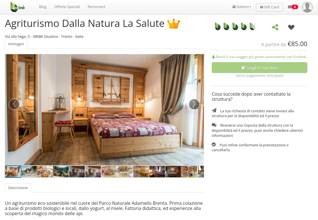 Foto di una struttura su Ecobnb