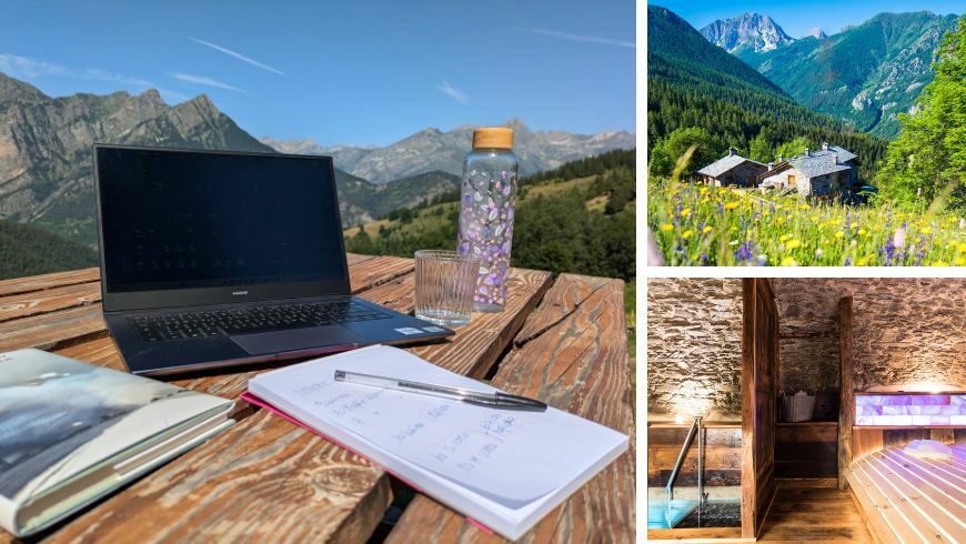 smart working in montagna a Sagna Rotonda, Valle Maira, Piemonte