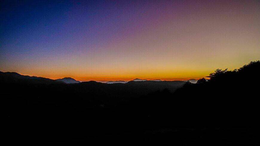 Vista spettacolare al tramonto dal belvedere Timpa della Guardia