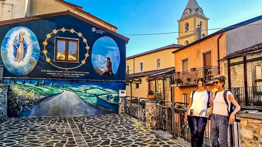 Murales a San Severino Lucano, Basilicata Slow