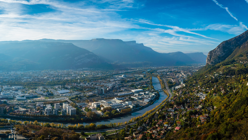 Grenoble vista dall'alto