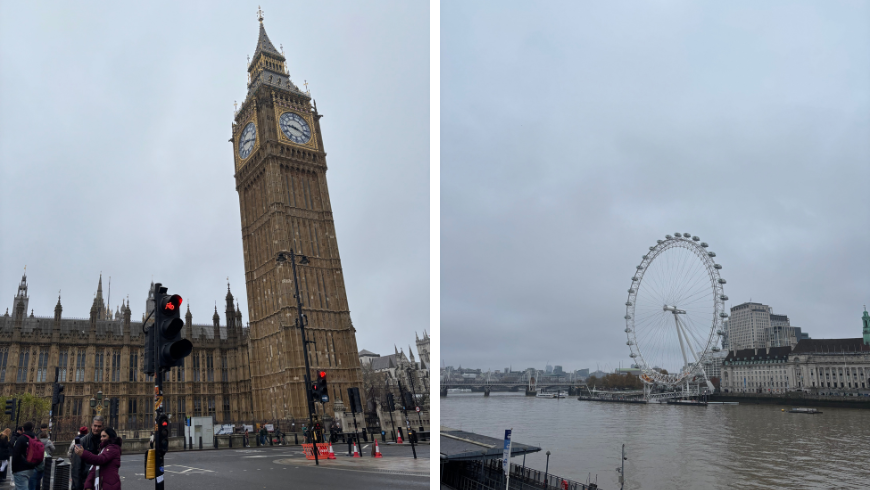 Il Big Ben e London Eye 