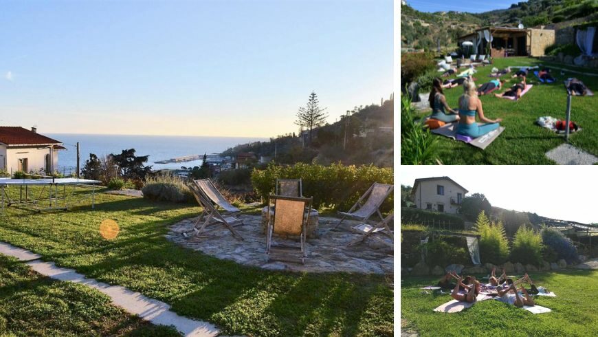 ritiro yoga sul mare, in liguria