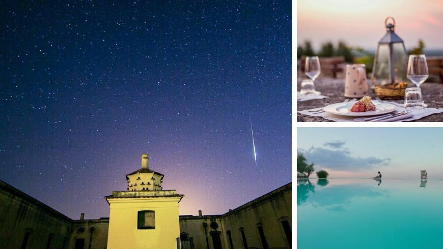 Lama di Luna biomasseria, cielo stellato, aperitivo e piscina