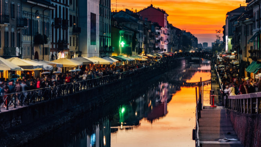 itinerario tra i navigli