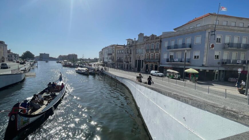 Itinerario in Moliceiro elettrico ad Aveiro