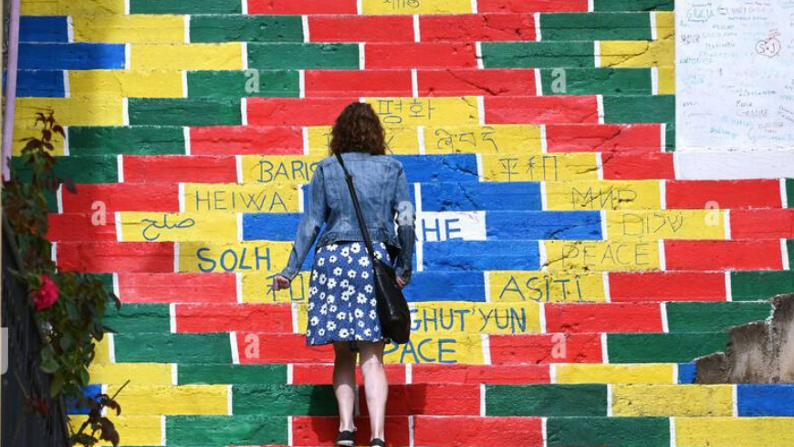 Orgosolo, muro colorato