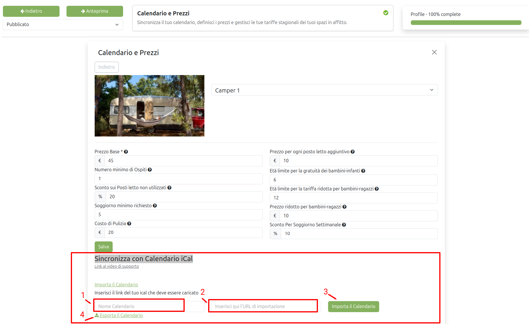 sincronizzare calendario ical