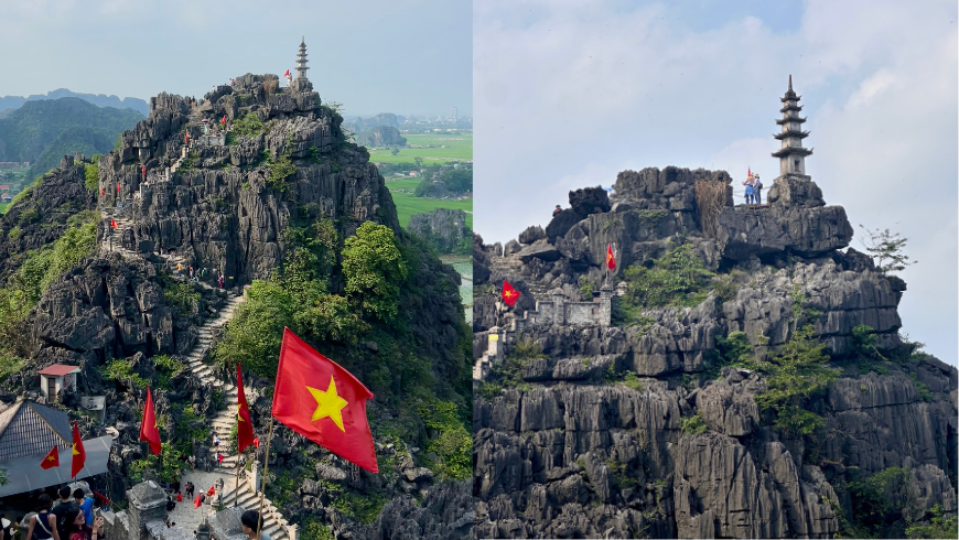 Sudut Pandang Gua Mua di Ninh Binh - pendakian yang indah