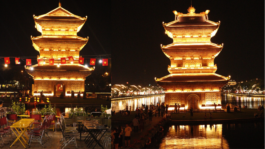 Kota Kuno Hoa Lu di Malam Hari