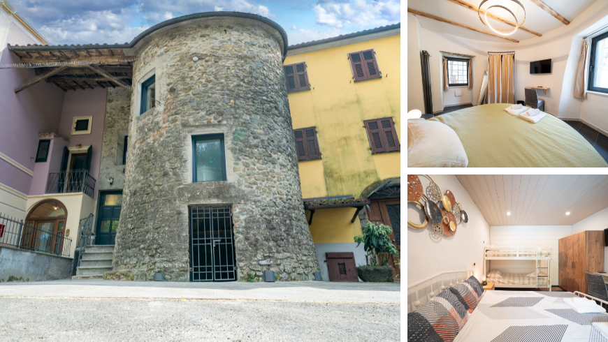 Menara Malaspina, di Lunigiana, Tuscany