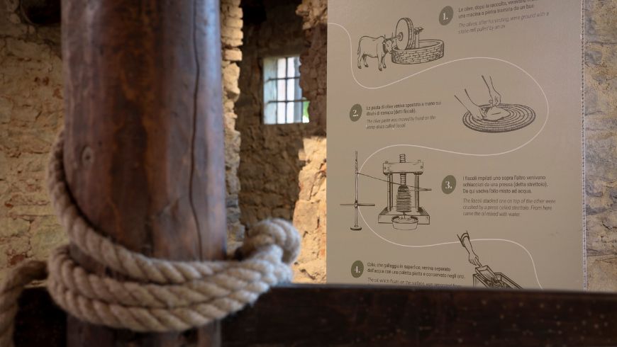 Piccolo Museo dell’Olio e del Territorio di Reggello, pannello esplicativo