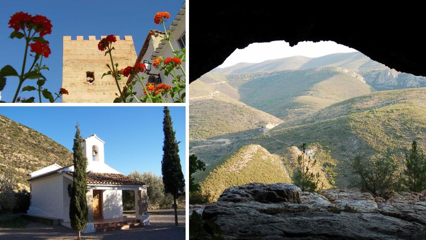 Torre Paesaggio e Chiesa di Sot De Chera, luogo suggestivo nell'entroterra di Alicante