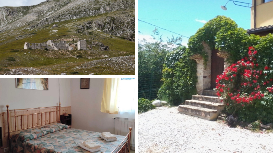 Bed&Breakfast Casale Il Baronetto, foto di una camera e delle montagne 