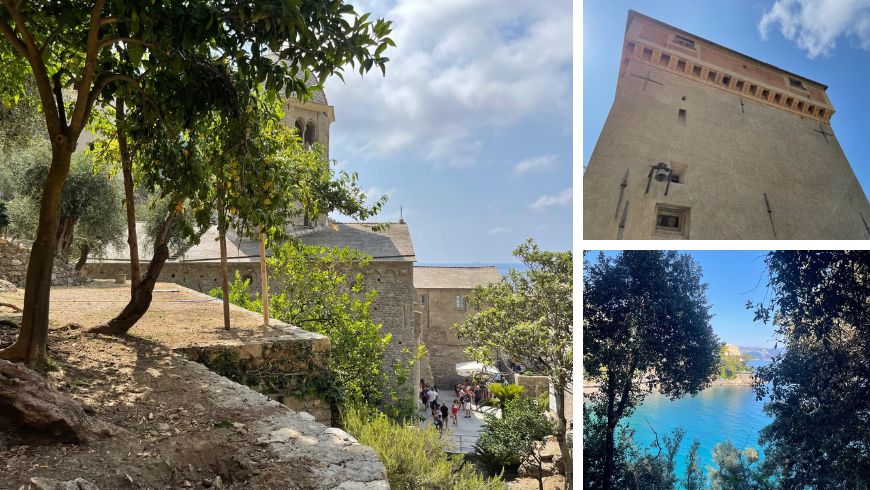Abbazia di San Fruttuoso: scorci e vista sul mare