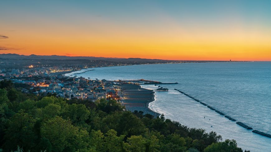 Riviera da Riccione a Rimini.
