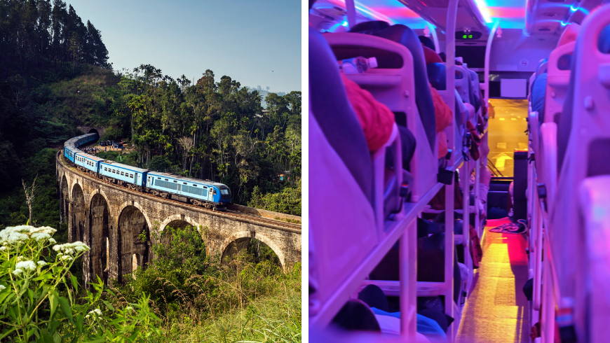 Trasporti sostenibili in Asia: treno e autobus