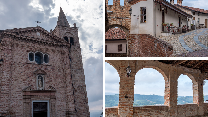 Chiesa e borgo di Monticello d'Alba