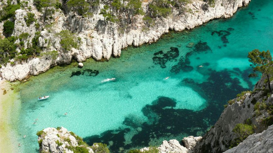 Insenatura nel Parco Nazionale delle Calanques, tra Marsiglia e Cassis