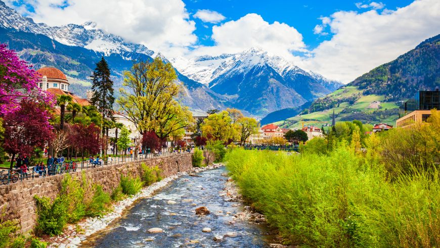 Merano, città ideale per una vacanza in bicicletta