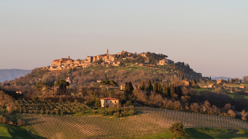 Vista di Montepulciano, Val d'Orcia
