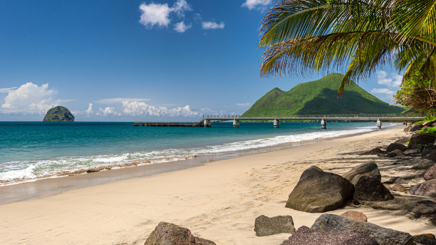 Spiaggia Le Diamant, paesaggio