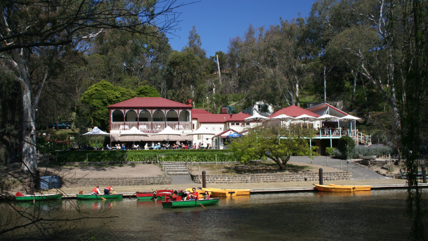 Studley Park Boathouse sul fiume Yarra