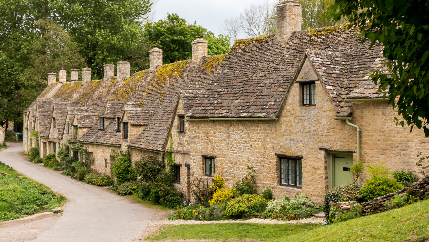 Il villaggio di Bibury nel Gloucestershire
