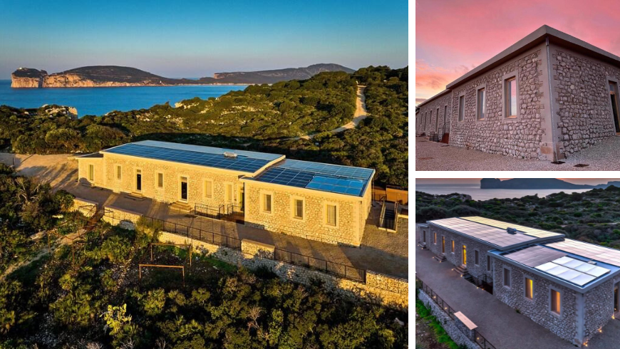 Rifugio di mare, ex edificio militare immerso nella natura del Parco Naturale Regionale di Porto Conte