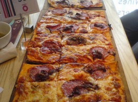 1 meter long Italian Pizza courtesy of Simon Law via Flickr