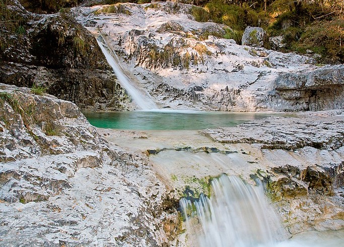 natural pools in the Mis Valley, Belluno