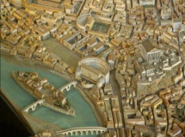 a reconstruction of Rome in 4th C