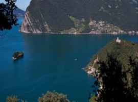 The Monteisola island and the Lake of Iseo
