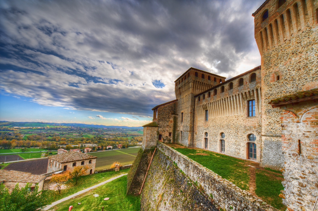 Torrechiara Castle, near the Corte of Woodly B&B, Lesignano, Parma, Italy