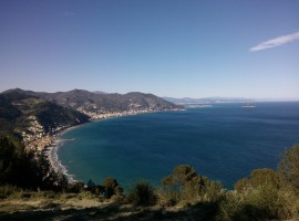 view on the gulf from Capo Mele (Colla Micheri, SV)