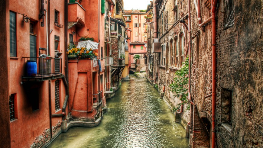 The waterways of Bologna