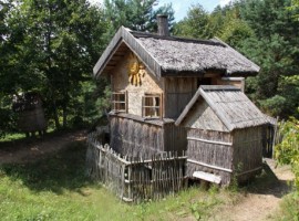 Ancient house in the Aukstaitijos National Park, Lithuania