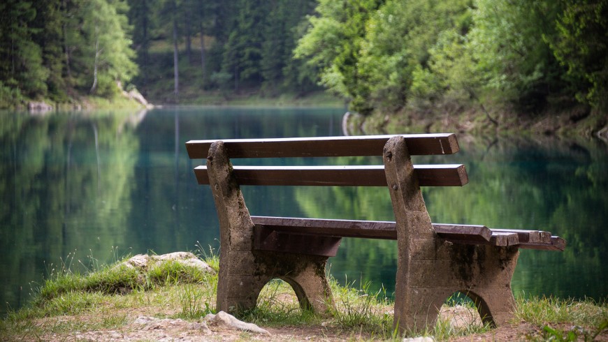 Lake in Tragöß, Stiria, Austria